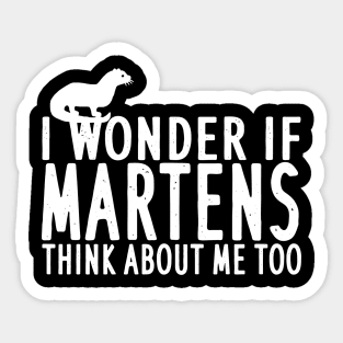 Funny marten saying girl women lover Sticker